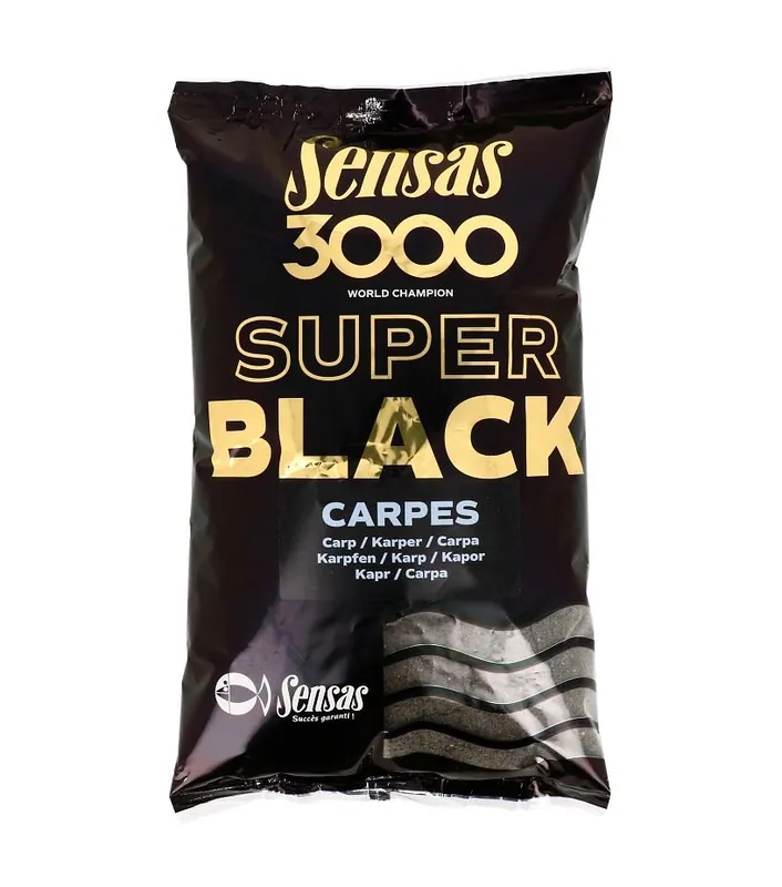 Sensas směs 3000 Super Black (Kapr-černý) 1kg Zlevněný