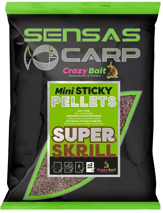 Jen Po Omezenou Doba Sensas mini pelety Sticky Super Krill (krill) 700g