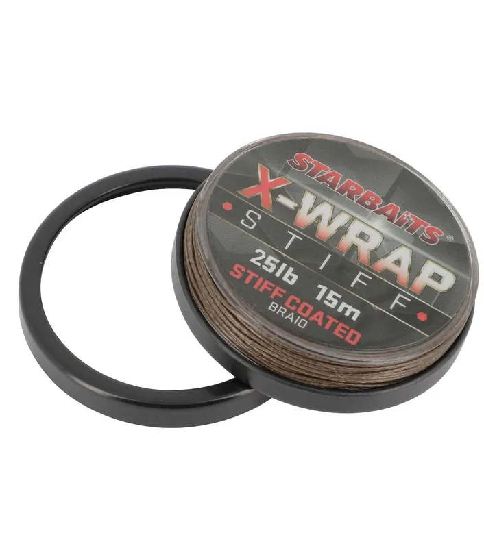 Sleva STARBAITS návazcová šňůra X WRAP STIFF COATED 25lb/15m