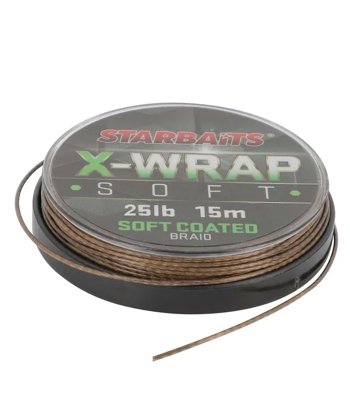 Super Cena STARBAITS návazcová šňůra X WRAP SOFT COATED 25lb/15m