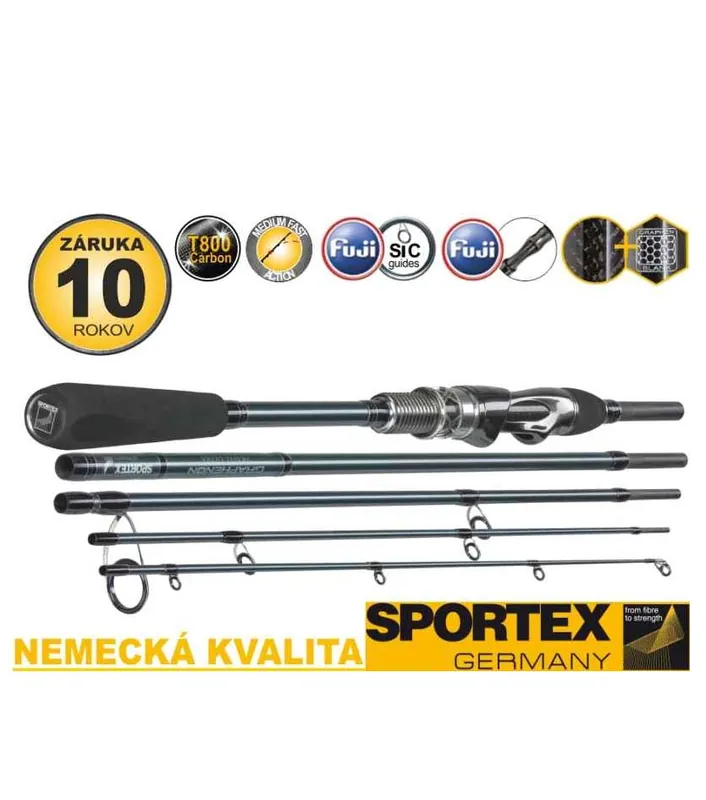 Horká Nabídka SPORTEX přívlačové pruty Graphenon Travel Ultra 230cm/50g/5dílů