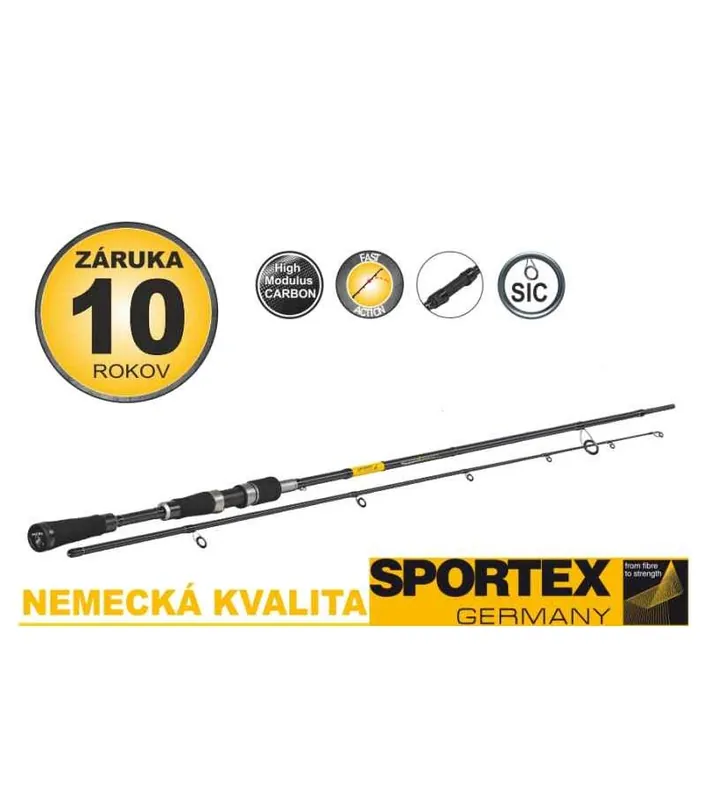 Vrácení Zdarma SPORTEX přívlačový prut Black Pearl GT-3 240cm/40g 2-díl