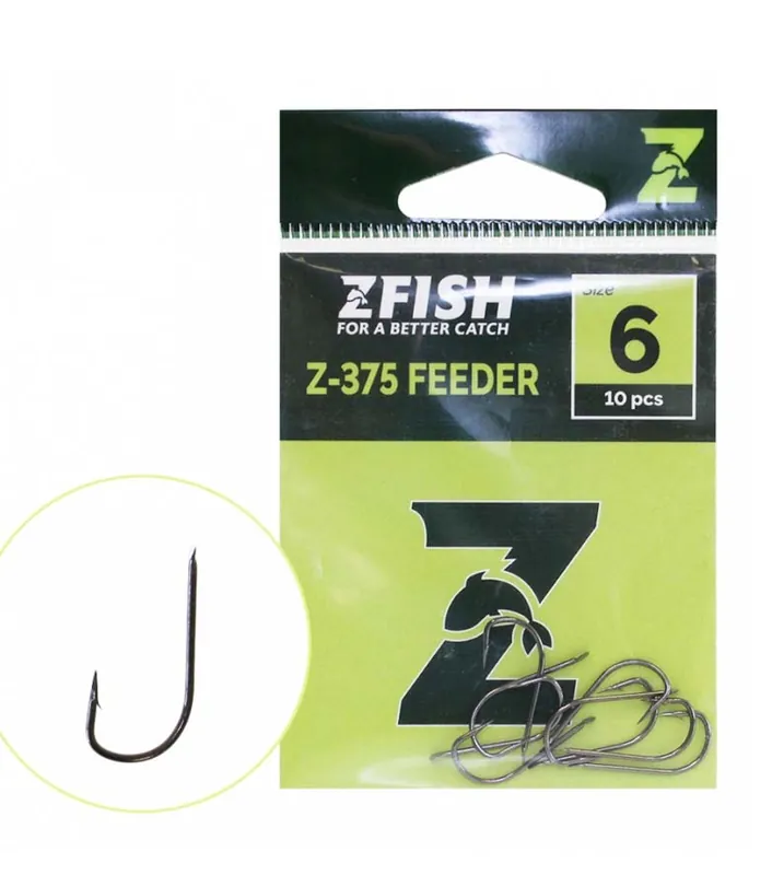 Horká Nabídka Zfish háčky Feeder Hooks Z-375 velikost č.8