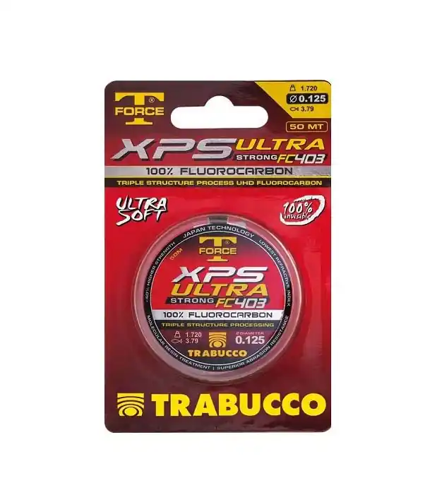 Trabucco fluorocarbon T-Force XPS Ultra Strong FC403 0,125mm/1,72kg/50m Autentický