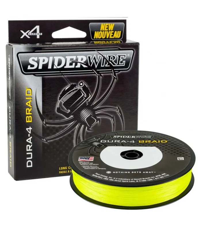 Aktuální SpiderWire šňůra Dura4 150m Yellow/žlutá