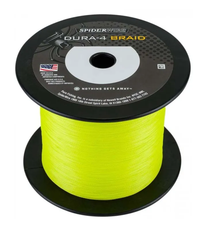 Autentický SpiderWire šňůra Dura4 0,12 Yellow/žlutá METRÁŽ