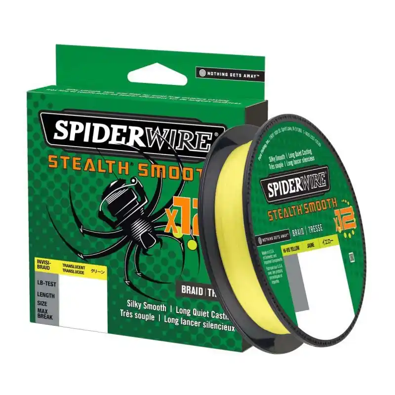 Výprodej SpiderWire Stealth Smooth 12 150m HI-VIS/ žlutá