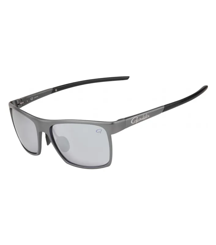 Autentický Gamakatsu polarizační brýle G-glasses Alu Light Grey/White Mirror