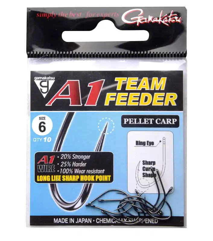 Nakupujte Hned Gamakatsu háčky A1 TEAM FEEDER Pellet Carp 6
