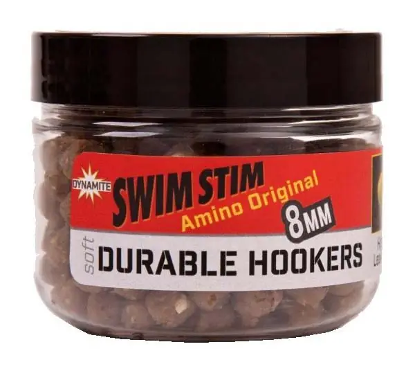 Omezená Nabídka Dynamite Baits měkčené pelety Durable Hookers Swim Stim Amino Original 6mm