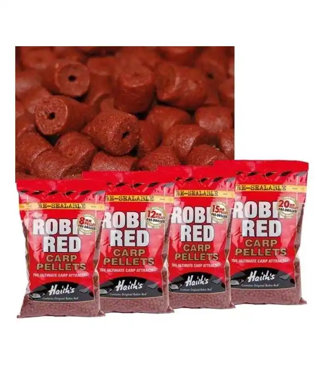 Přímo Od Výrobce Dynamite Baits chytací pellets Robin Red s dírou 900g 15mm