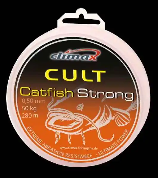 CLIMAX šňůra CULT Catfish Strong 280m/0,50mm/50kg/hnědá Vysoce Kvalitní