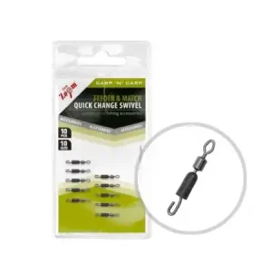 Carp Zoom Quick Change Swivel with Sleeve 10pcs Size 10 Novinka