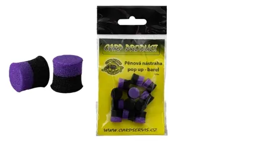CSV Barel Schaumköder - 12 mm / Lila-Schwarz Vysoce Kvalitní