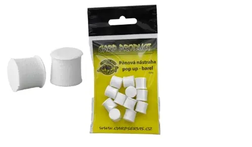 CSV Pěnová nástraha Barel - 12 mm / Bílá Horká Nabídka