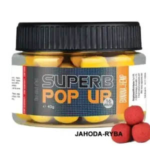Carp Zoom Superb Pop-Ups 40g 16mm Erdbeere-Fisch Tovární Cena