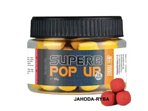 Carp Zoom Superb Pop-Ups 40g 16mm Truskawka-Ryba Kup Teď