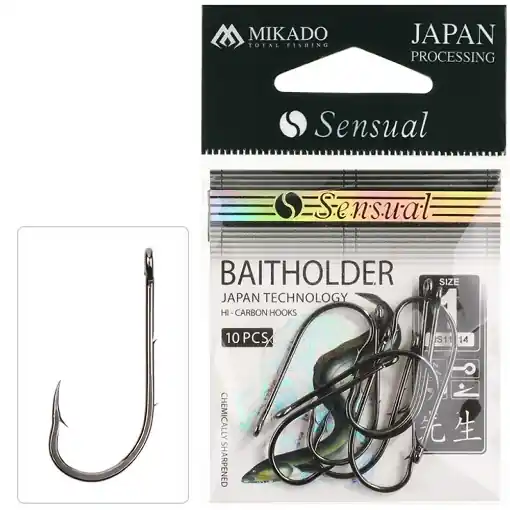 Zlevněný Mikado Sensual Baitholder Hooks 3/0 BN - 10pcs