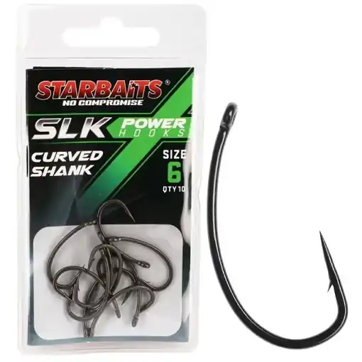 Tovární Cena StarBaits Power Hook PTFE Coated Curved Shank 6 (10szt)