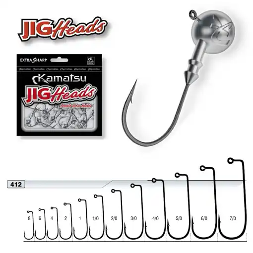 Originální Jig hlavička Kamatsu Extra 6/0, 18.0g 5.9cm
