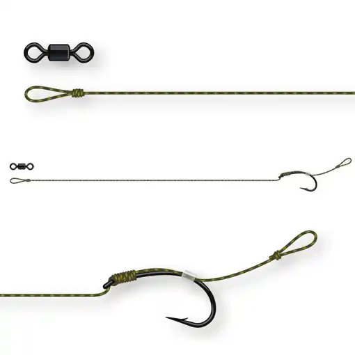 DAM Tactix Anti-Snag Rig 6 16cm 25lb 2pcs Rychlé Dodání