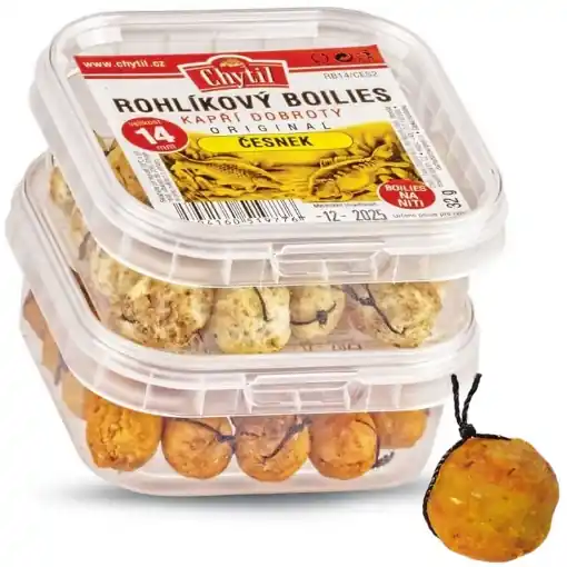 White Bread Roll Boilies Chytil 14mm 32g Halibut Hit Sezóny
