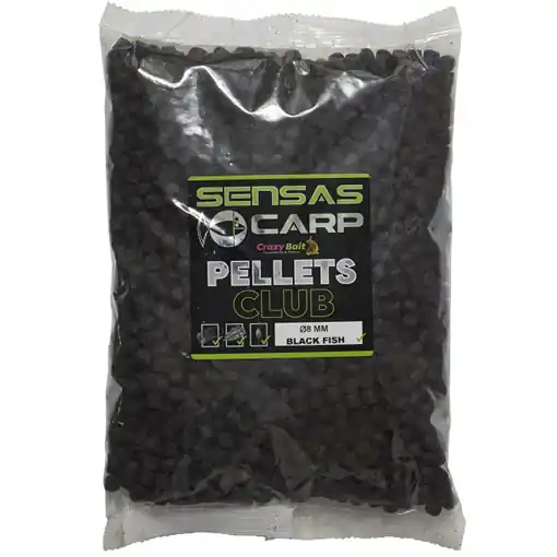 Akční Nabídka Sensas Pellets Club Noir Poisson 10kg 14mm