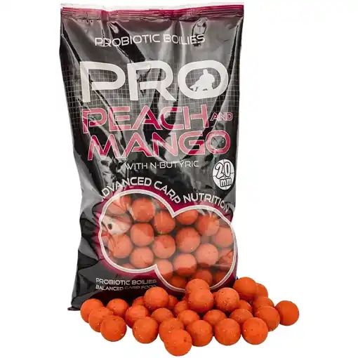 Starbaits Probiotic Boilie Peach & Mango 800g 24mm Oblíbený