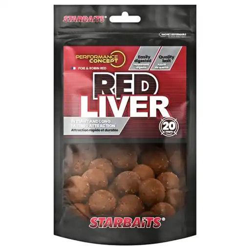 Akční Cena Starbaits Concept Boilie Red Liver 200g 20mm