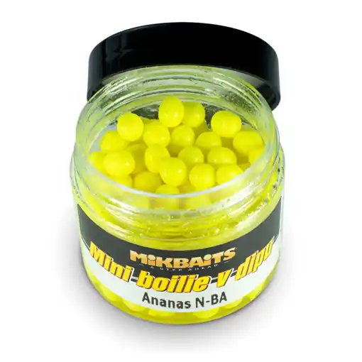 Zlevněný Mikbaits Mini Boilie in Dip 50ml Pineapple N-BA
