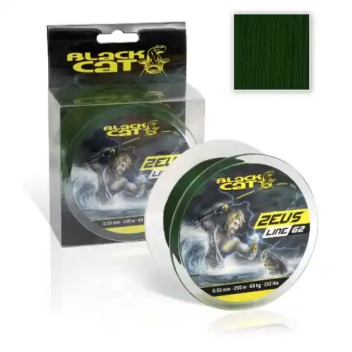 Bezpečná Platba Black Cat Zeus Line G2 Green 250m 0.45mm 46kg