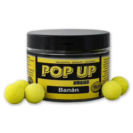 Tovární Cena CSV Pop Up Boilies 50g 16mm Banana