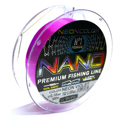 Vrácení Zdarma Balsax Nano Neon Violet 300m 0.35mm 15.0kg