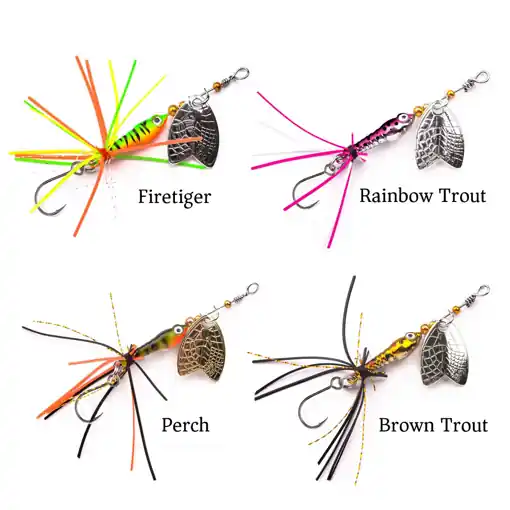 Akční Nabídka SPRO Larva Mayfly Micro Spinner 5cm s jednoháčkem