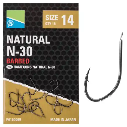 Ihned K Objednání Preston Innovations Natural N-30 Hooks