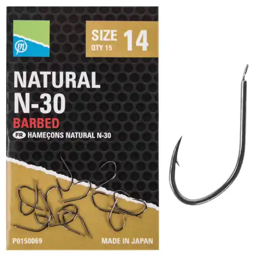 Expresní Doručení Preston Innovations Natural N-30 Hooks 14 15pcs