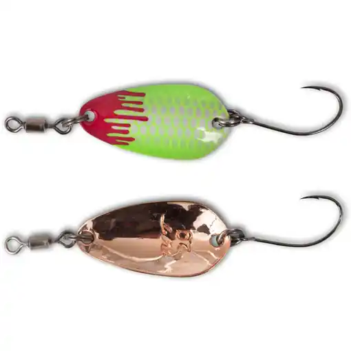 Horká Nabídka Magic Trout Bloody Loony Spoon argent/vert 2.5cm 2g