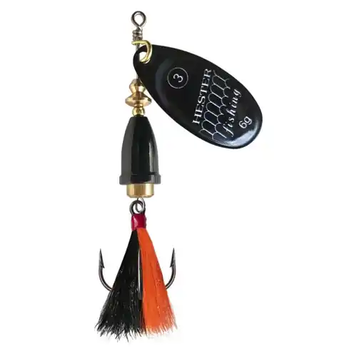 Objednat Nyní Hester Bell Fly Black Scales w/blk-org 3 6g