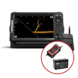 Must-Have Lowrance - Sonar EAGLE EYE 9 + baterie 12V/7Ah + nabíječka Geti 6A 12V