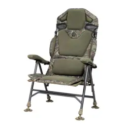 Trakker Křeslo komfortní s područkami Levelite Camo Longback Recliner Sleva