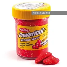 Berkley - Pstruhové těsto PowerBait Extra Scent glitter 50g, Salmon red Glitter Nízká Cena
