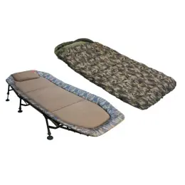 Nová Kolekce ZFISH - Camo Set Lehátko + Spacák, Bedchair + Sleeping Bag