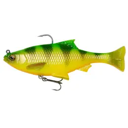 Výprodej SAVAGE GEAR - Nástraha 3D Pulse tail roach s háčkem a trojháčkem,13cm,38,5g, firetiger,2ks - VÝPRODEJ