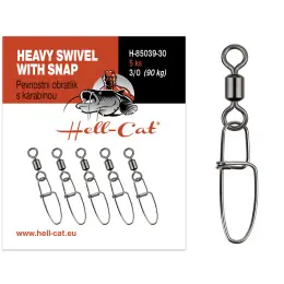 Bezpečná Platba Hell-Cat Pevnostní obratlík s karabinou Heavy Swivel with Snap