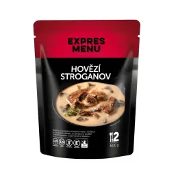 Výhodná Nabídka EXPRES MENU - Hovězí Stroganov 600g, 2 porce