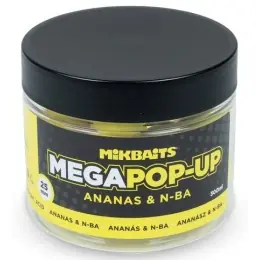 Must-Have Mikbaits - Plovoucí Fluo boilie Mega 300ml, 25mm - Ananas N-BA