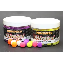 Sezónní Sleva Mikbaits - Boilie Mirabel fluo 150ml, 12mm, Česnek