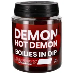 Starbaits - Boilies v dipu Hot Demon, 150g Výprodej