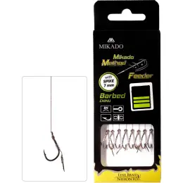 MIKADO - Hotový Návazec Method Feeder 10cm, s Trnem, braid, 8ks Víkendová Akce