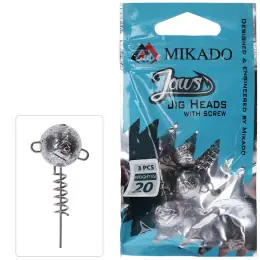 Značkový MIKADO - Jigová Šroubová Hlavička With Screw 3ks